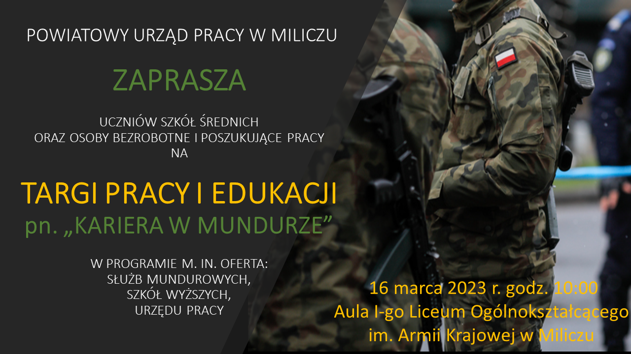 Plakat przedstawiający zaproszenie uczestników na wydarzenie